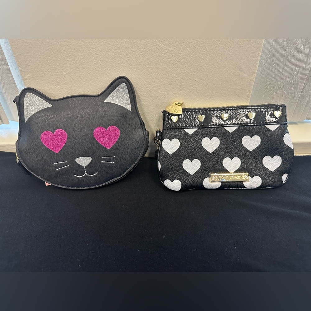 Betsey Johnson Cat & Heart Wristlets